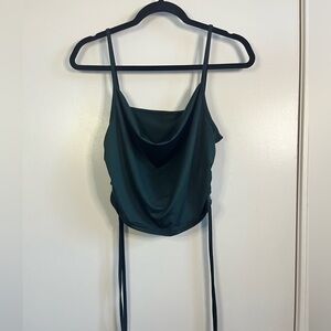 SHEIN Ruched / Drawstring Cropped Tank Top